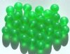 30 10mm Round Matte Lime Vintage Acrylics